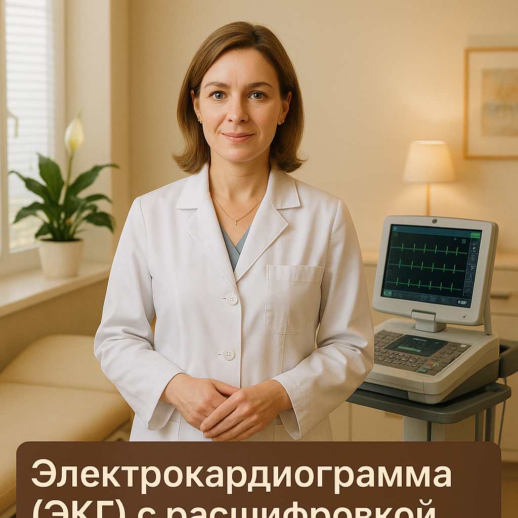 Электрокардиограмма (ЭКГ) с расшифровкой